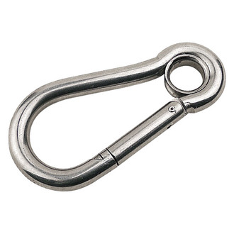 Sea Dog® - 3-15/16" L Stainless Steel Spring-Loaded Carabine Hook with Eye Insert, Display