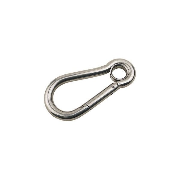 Sea Dog® - 4-11/16" L Stainless Steel Spring-Loaded Carabine Hook with Eye Insert, Display