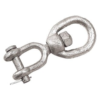 Sea Dog® - 7" L Galvanized Steel Eye/Jaw Swivel, Bulk
