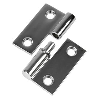 Sea Dog® 204515-1 - 2" L x 1-1/2" W Chrome Plated Brass Take-Apart Butt Hinge