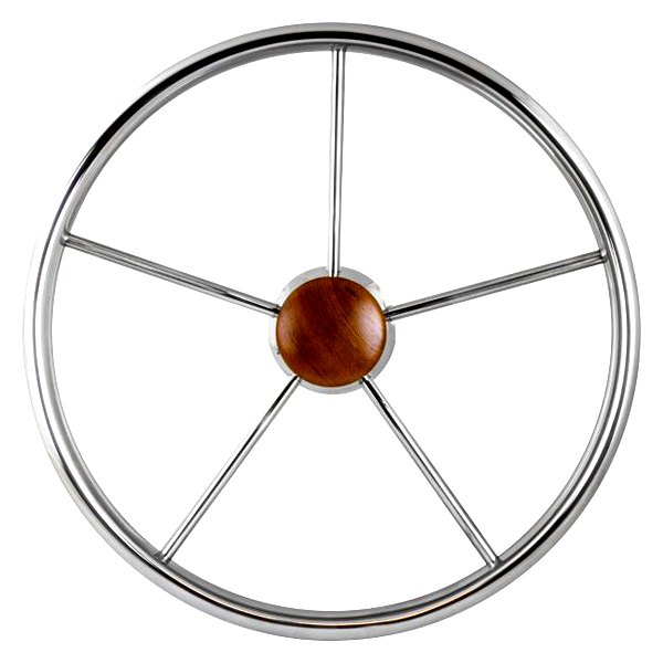 Sea Dog® - 11" Dia. Silver Stainless Steel Steering Wheel