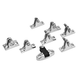 Sea Dog® - 3/4" x 2-1/4" 1" Concave Base Stainless Steel Deck Hinge with 1/4" Bolt