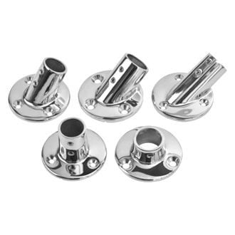 Sea Dog® - Stainless Steel Round Rail Base Fitting