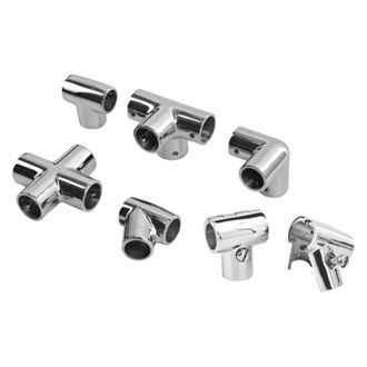 Sea Dog® - 90° Stainless Steel Clamp-on Rail Tee Fitting for 1" O.D. Tube