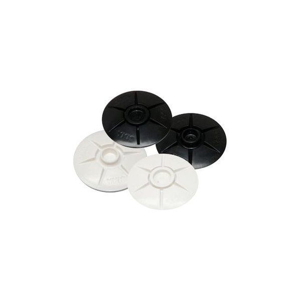 Sea Dog® - 1-9/16" D Black POM Socket Dome Base Adhesive Socket Light Canvas Fasteners, 25 Pieces