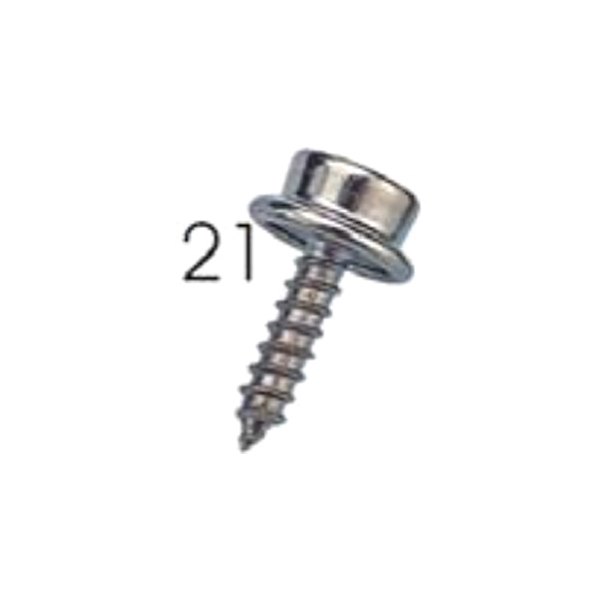 Sea Dog® - 5/8" Nickel Plated Brass/Metal #8 Sheet Screw Canvas Snap Stud, 6 Pieces