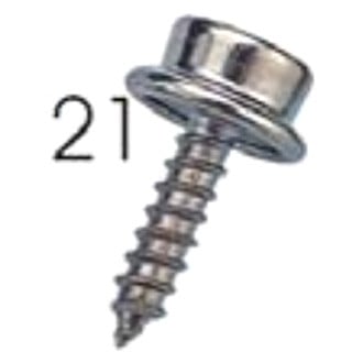 Sea Dog® - 5/8" Nickel Plated Brass/Metal #8 Sheet Screw Canvas Snap Stud, 6 Pieces