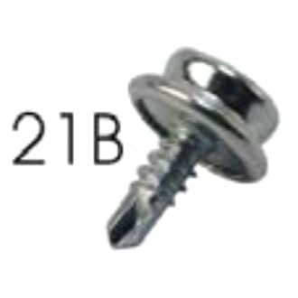 Sea Dog® - 1/2" Nickel Plated Brass/Metal #8 Sheet Self Tap Screw Canvas Snap Stud, 6 Pieces