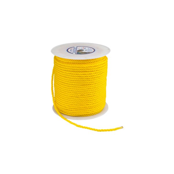Sea Dog® - 1/4" D x 600' L Yellow Polypropylene Solid Braid Twisted Multi-Purpose Line