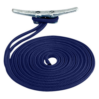Sea Dog® - Premium 3/8" D x 15' L Navy Nylon Double Braid Dock Line
