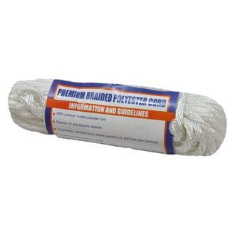 Sea Dog® - 3/16" D x 50' L White Polyester Solid Braid Multi-Purpose Line