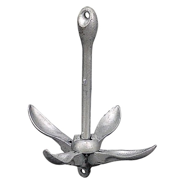 Sea Dog® - 1.5 lb Galvanized Iron Folding Grapnel Anchor