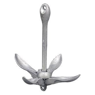 Sea Dog® - 18 lb Galvanized Iron Folding Grapnel Anchor
