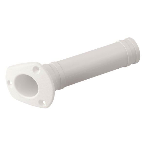 Sea Dog® - 30° 9-3/16" L 1-5/8" I.D. White Injection Molded ABS Flush Mount Rod Holder, Display
