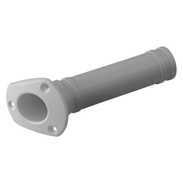 Sea Dog® - 30° 9-3/16" L 1-5/8" I.D. White Injection Molded ABS Flush Mount Rod Holder, Bulk