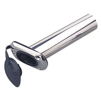 Sea Dog® - 30° 8-3/4" L 1-1/2" I.D. 316 Stainless Steel Flush Mount Formed Rod Holder with Cap