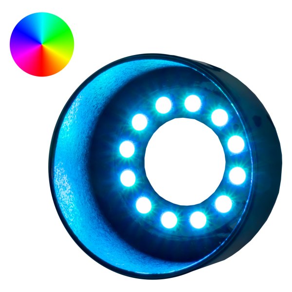 Sea Dog® - 2" L 2-1/4" I.D. LED RGB Rod Holder Cap Light