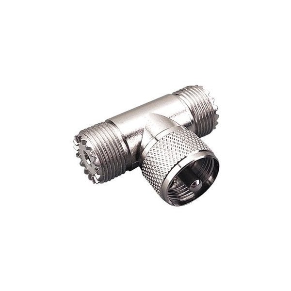 Sea Dog® - 2 x PL259 M to 1 x SO239 F Coaxial Cable T-Connector