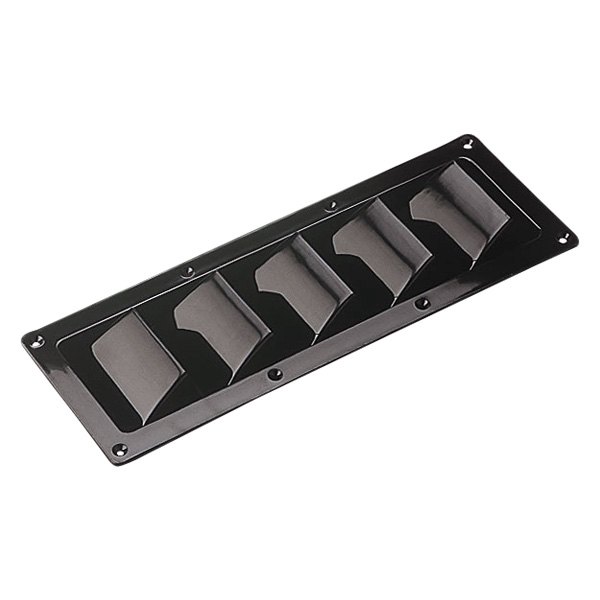 Sea Dog® - 12-1/8" L x 3-5/8" W Black Plastic Rectangular 5 Slot Louver Vent