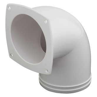 Sea Dog® 337350 - 1" D White Injection Molded ABS Hose Vent Elbow, Bulk