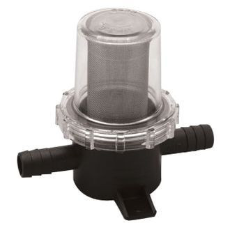 Sea Dog® - 4-1/16"W x 3-9/16"H Plastic In-Line Water Strainer