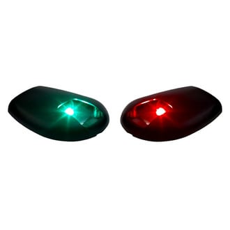 Sea Dog® - Black Plastic Side Mount Starboard & Port Set LED Lights
