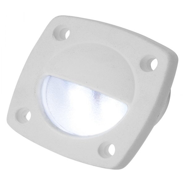 Sea Dog® - 2.1"L x 2.1"W 12V DC White Recessed Screw Mount LED Courtesy Light