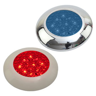 Sea Dog® 401647-1 - 3.1"D 12V DC 3lm Blue Surface Screw Mount LED Courtesy Light
