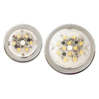Sea Dog® - 3.37"D 12-28V DC 200lm White Surface Screw Mount LED Courtesy Light with Switch