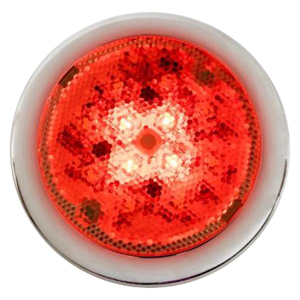 Sea Dog® - Day/Night 3.37"D 12-28V DC 143lm White/Red Surface Screw Mount LED Courtesy Light with Switch