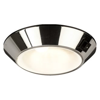 Sea Dog® - Day/Night 5.75"D 12V DC White/Red Surface Screw Mount LED Courtesy Light with Switch