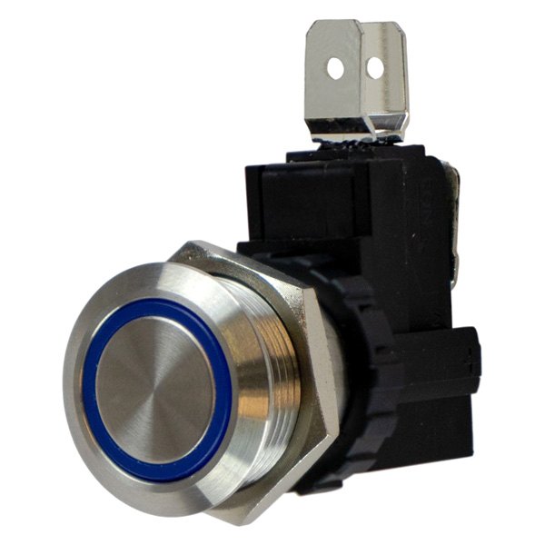 Sea Dog® - 10 - 24 V DC 25 A On/Off 304 Stainless Steel LED Push Button Switch