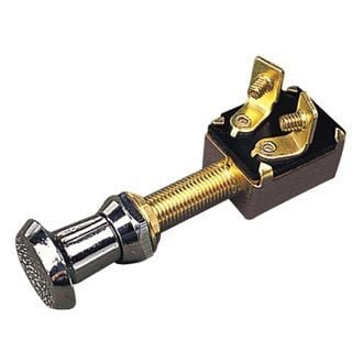 Sea Dog® - 12 V DC 15 A On/Off 304 Stainless Steel Push-Pull Switch