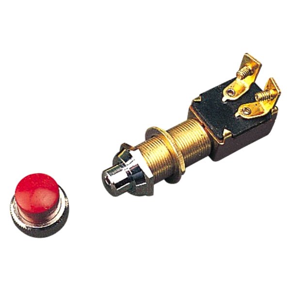 Sea Dog® - 12 V DC 15 A On/Off SPST Push Button Switch with Red Cap