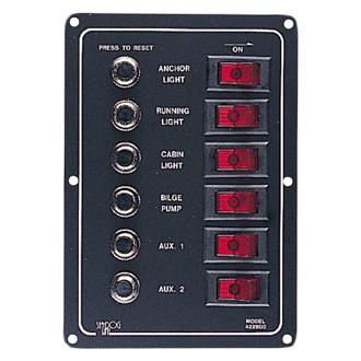 Sea Dog® - 12 V 15 A On/Off Black SPST Illuminated Rocker Switch