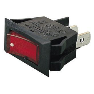 Sea Dog® - 12 V DC 15 A On/Off SPST Illuminated Rocker Switch with 3 Blades , Bulk