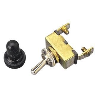 Sea Dog® - 12 V DC 15 A On/Off Brass SPST Toggle Switch with 2 Blades , Display
