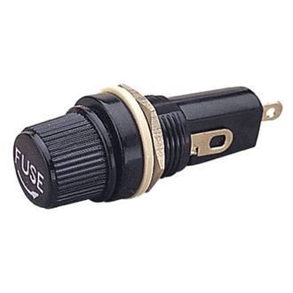 Sea Dog® 420502-1 - 7/16" AGC Black Fuse Holder with Screw-On Cap, Display