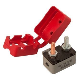 Sea Dog® - 20 A 12/24 V 1-5/16" Inline Resettable Circuit Breaker with Cover