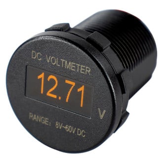 Sea Dog® - Black Dial/Black Bezel 1.44" In-Dash Mount Gauge Set