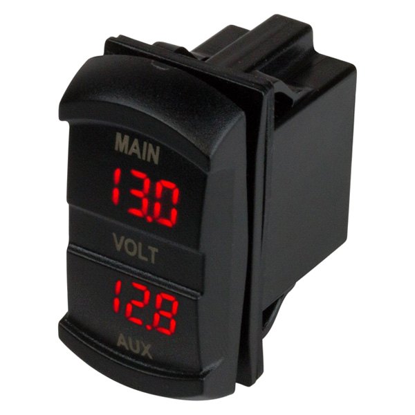 Sea Dog® - 10 - 48 V DC Volt Meter Rocker Switch