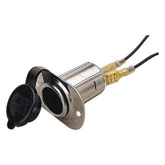 Sea Dog® - 16 A 12 V Stainless Steel Power Socket with Molded Cap