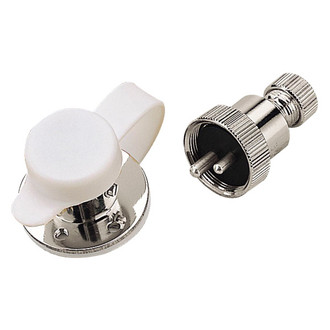 Sea Dog® - 5 A 12/24 V 4-Wire Chrome Plated Polarized Electrical Outlet