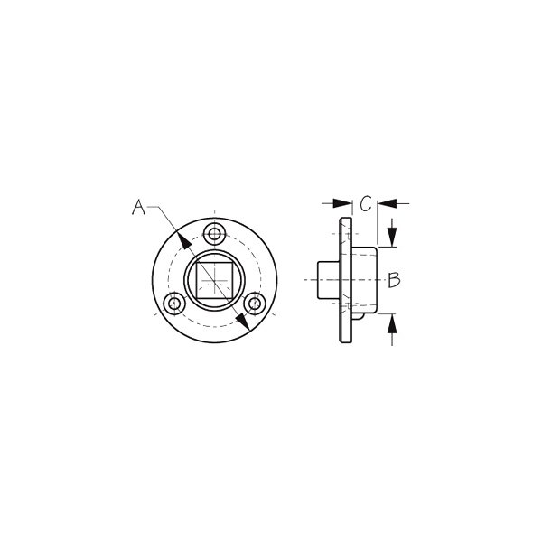 Sea Dog® - 1/2" NPT Bronze Square Head Replacement Plug for 520040 Drain Plug, Display