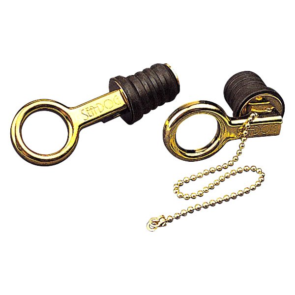 Sea Dog® - 1" D Brass Snap-Handle Drain Plug, Bulk