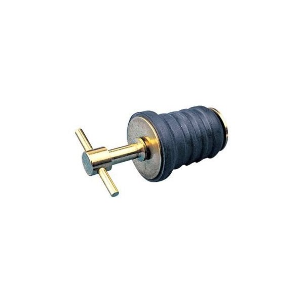 Sea Dog® - 1" D Brass/Nitrile T-Handle Drain Plug, Bulk