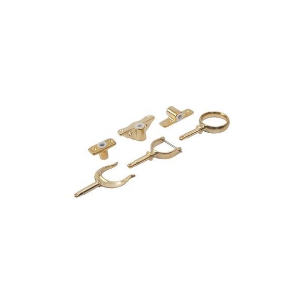 Sea Dog® - 1/2" I.D. x 2-1/8" L Cast Brass/Polyethylene Round Horn Oarlock