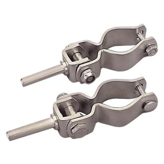 Sea Dog® - 1/2" I.D. x 2" L Zinc Plated Steel Clamp-On Oarlock