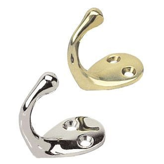 Sea Dog® - 1-9/16" L x 1" W x 1-3/4" H Chrome H Coat Hook