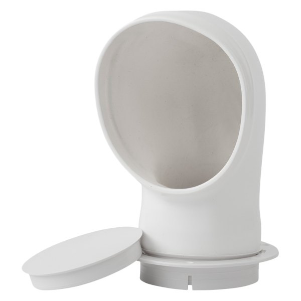 Sea Dog® - 3" D x 7-3/4" H White Plastic Standard Snap-On Cowl Vent